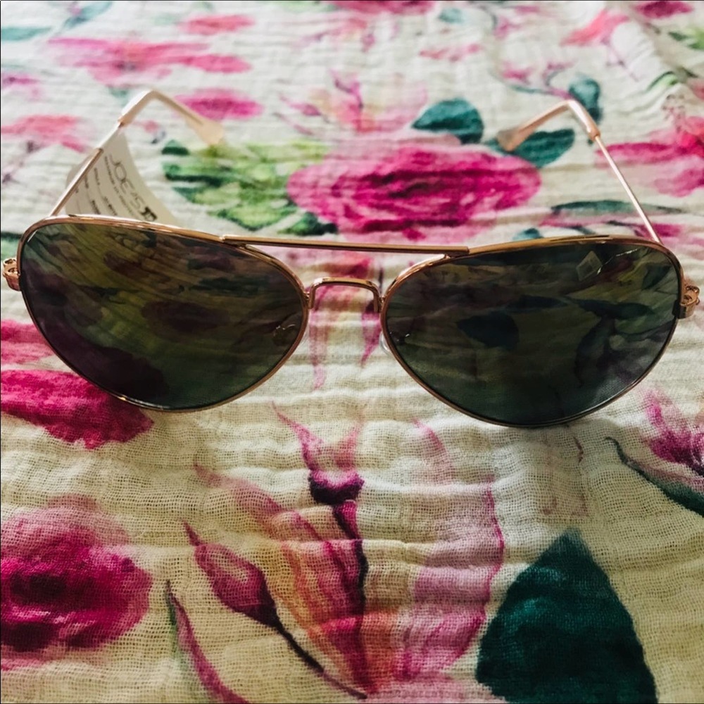 Joe's Jeans Rose Gold Sunglasses UV Protection